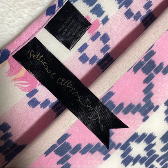 Petticoat Alley Womens Multicolor Vneck  Dress Size Large Artsy Geometric - Picture 3 of 6